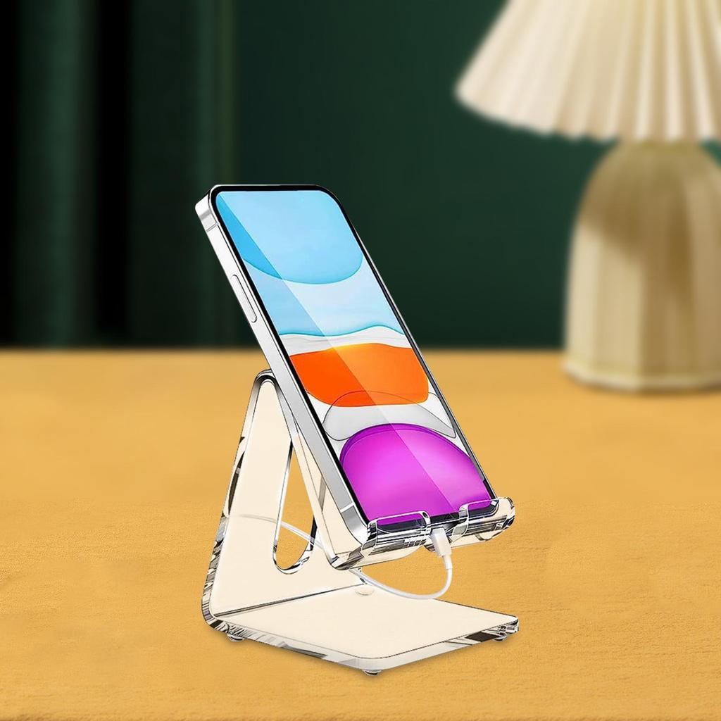Acrylic Mobile Phone Display Stand Transparent Shelf Stable Practical Portable Holder Creative