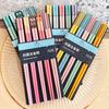 5 Pairs Japanese Style Morandi Colors Chopsticks Set Non-Slip Chopsticks Dishwasher Safe for Home Restaurant Sushi Chopsticks