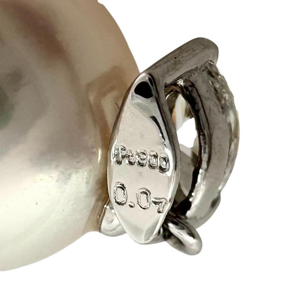 Pendant Top Silver Women Pearl Used