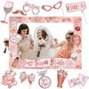 Hochzeit Brautparty Fotokabinen Requisiten Fotorahmen mit Stiel für Brautparty Junggesellinnenabschied Junggesellinnenabschied Zubehör