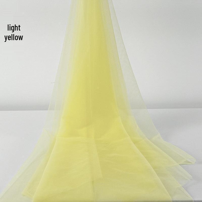 Avocado Green Gauze Fabric for Kindergarten Decor & Soft Wedding Dresses