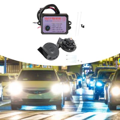 12V Car Air Horn Controller Set Electric Horns Replacement Parts Professional Control Box for