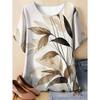 New Casual Women's Short Sleeve O-Neck T-Shirt Summer Vintage Flowers T-Shirts Tie Dye 3D Printed Loose Tops Fashion Clothing