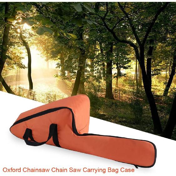 Chainsaw Carry Case Bag, Chainsaw Carrying Case 18 Inch, Portable Waterproof Oxford Cloth Holdall Chain Saw Box for Full Protection Storage