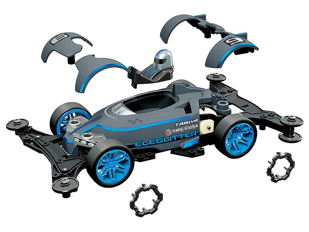 Tamiya Racer Mini 4WD Series Eleglitter VZ Chassis 18100 No.100
