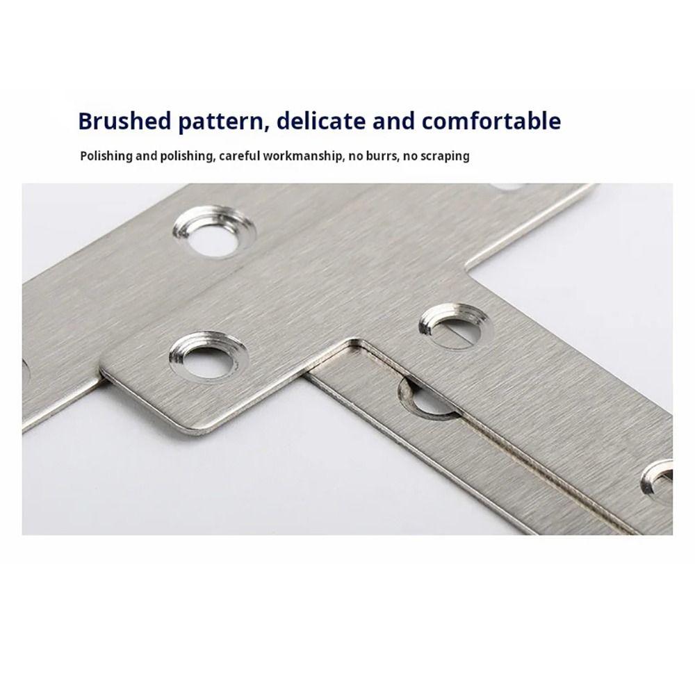 10Pcs 90° Right Angle Connection Plate 40/50/60/80mm Corner Bracket Hardware Accessory