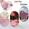 Handheld Flower Wrapping Box Heart Shaped Flower Tote Single Rose Bouquet Packaging Floral Boxes for Valentine's Day Mother's Day Wedding(Pink)