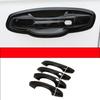 For SEAT Ibiza MK5 6F KJ1 2017 2018     Gloss Black Door Handle Cover Protective Styling Sticker Car Accessories
