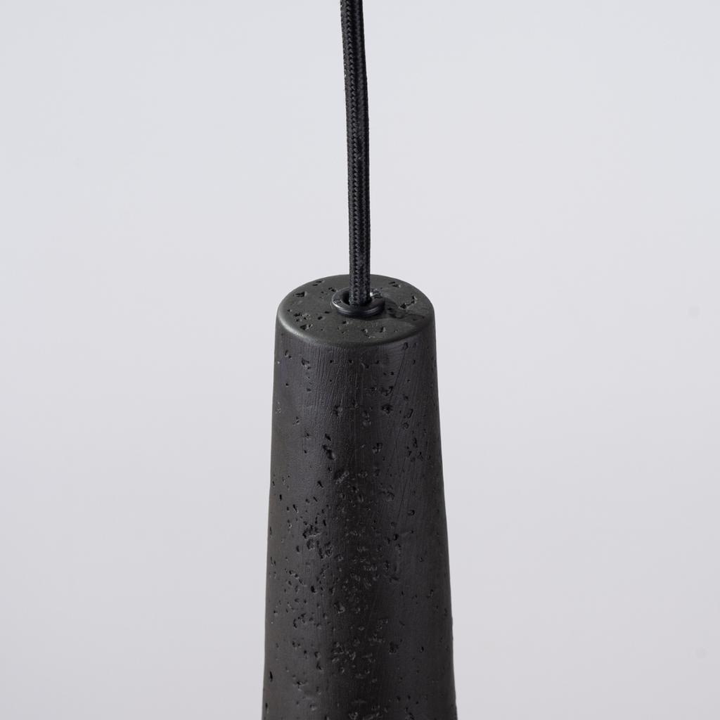 Electra black concrete pendant lamp