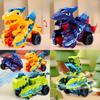 Dinosaur Toy Car With Inertia Collision Transforming For Kids Playroom