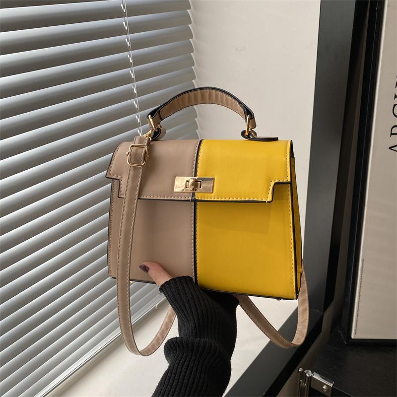 Simple Portable Contrasting Color Niche Design Spring New Trend Fashion Shoulder Bag Personalized Messenger Bag