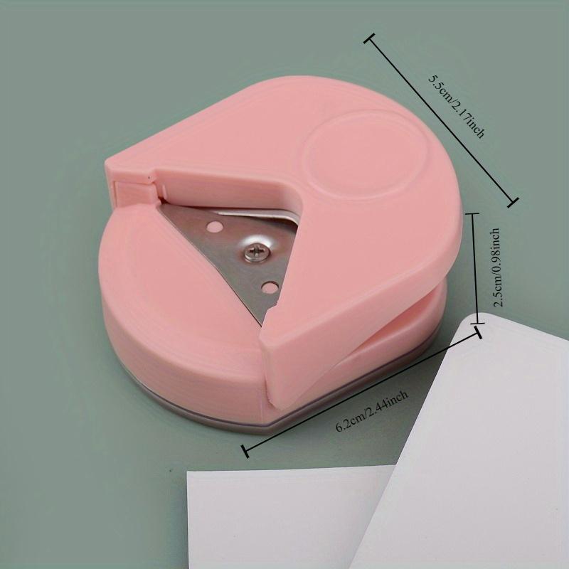 1pc Pink Photo Corner Cutter: Effortlessly Create Perfectly Rounded Corners for Your Photos and Paper Projects!