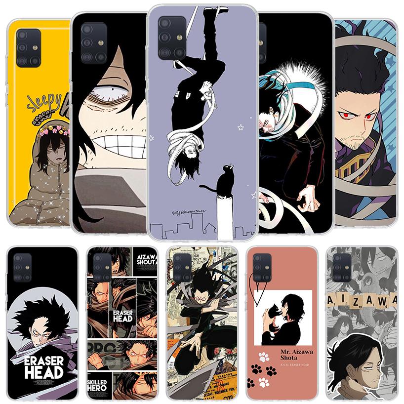 My Hero Aizawa Shouta Cover Phone Case For Samsung Galaxy A12 A22 A32 A52 A72 A02S Phone Case Note 20 Ultra 10 S10 Plus A51 A71