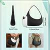 hxusin Small Leather Shoulder Bag Stylish and Lightweight Moon Trendy Crossbody Bag for Designer Small Bag for Going Out Women's - Bag, Women,