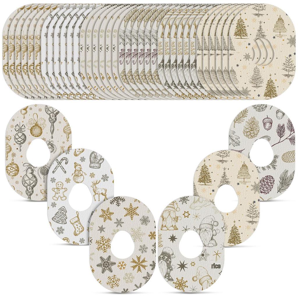 Festive Cartoon Blood Glucose Meter Waterproof Sticker: Sweatproof, Colorful, Dynamic Sensor Patch