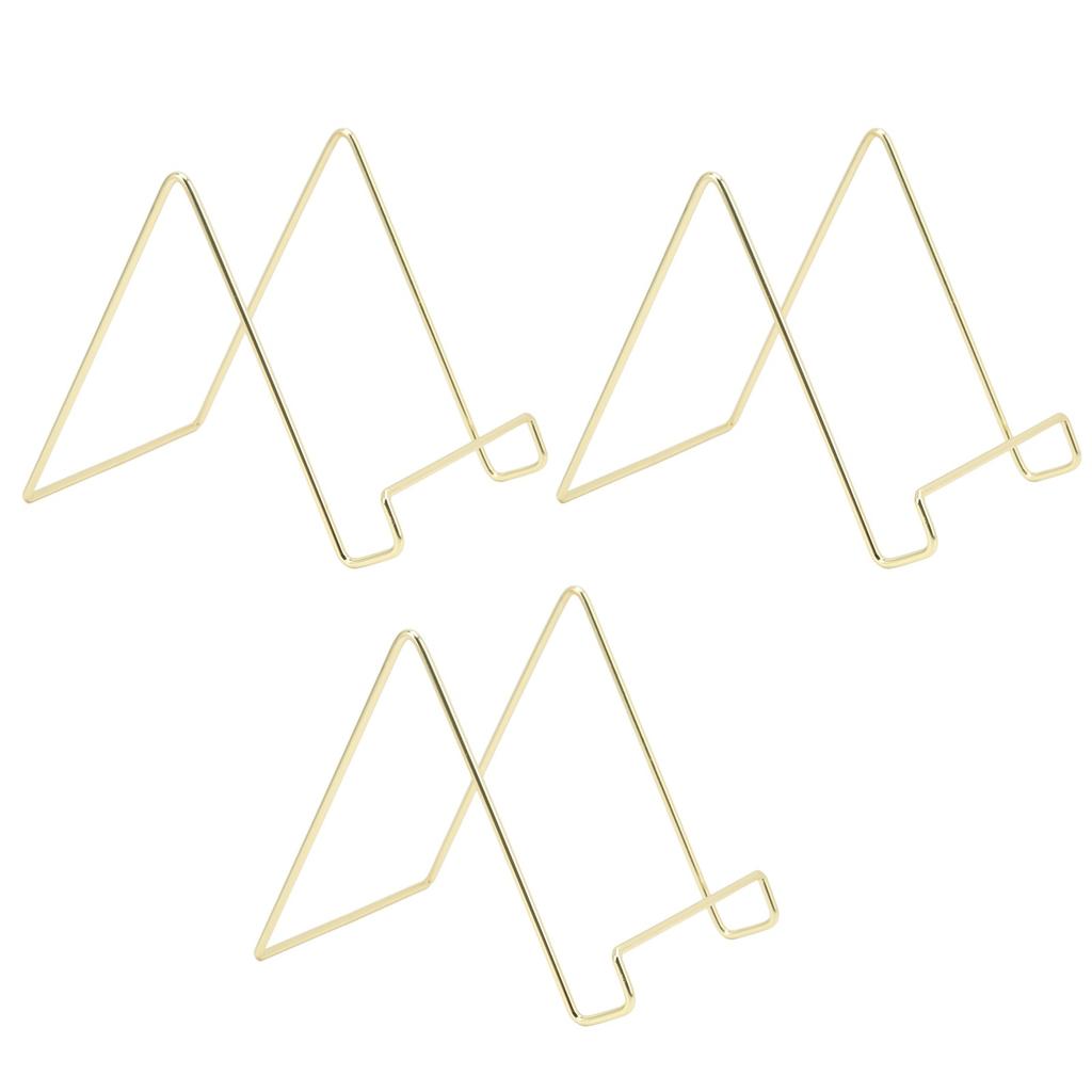 3 stk Tallerkenstativ Multifunksjonelt Slitesterkt Metall Stabilt Bred Anvendelse Enkelt Design Bokstativ for