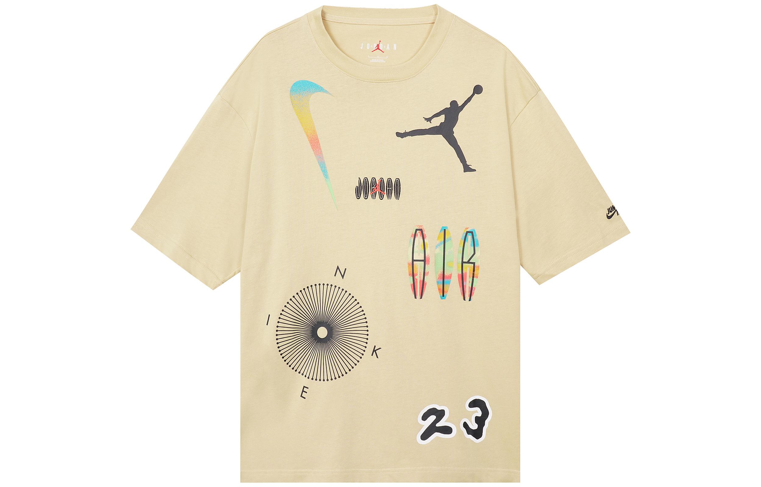 Jordan Drop Shoulder Sleeve T-Shirt Men s Khaki DQ7363-252 XXL