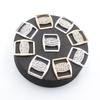 Fashion 10 Pieces 21 * 25mm Alloy Square Rhinestone Buckle DIY Ribbon Clothing Shoe Buckle Accessories Decoration