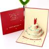 3D Pop-Up Birthday Cake Card: Korean Creative Vintage Gift