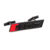 3D ABS Chrom Schwarz Logo SQ3 SQ5 SQ7 Emblem Auto Kühlergrill Abzeichen Zubehör Audi SQ