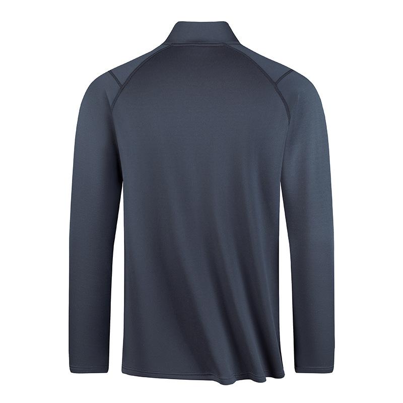 Spring And Autumn New Men'S Fleece Bottom Shirt Sweater Large Size Fleece Liner Long Sleeve Crew Neck Top