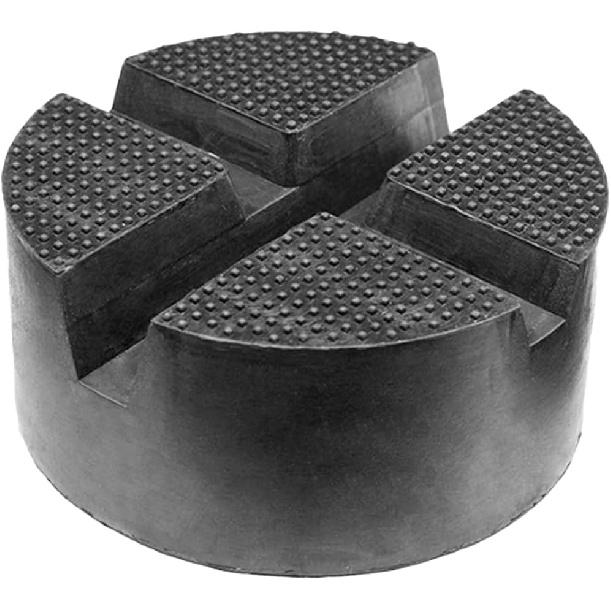 Rubber Cross Slotted Jack Adapter, Disk Frame Rail Protector, Anti Slip Pinch Weld Side Support Block, Car Lift Jack Puck Pad, Universal Vehicle