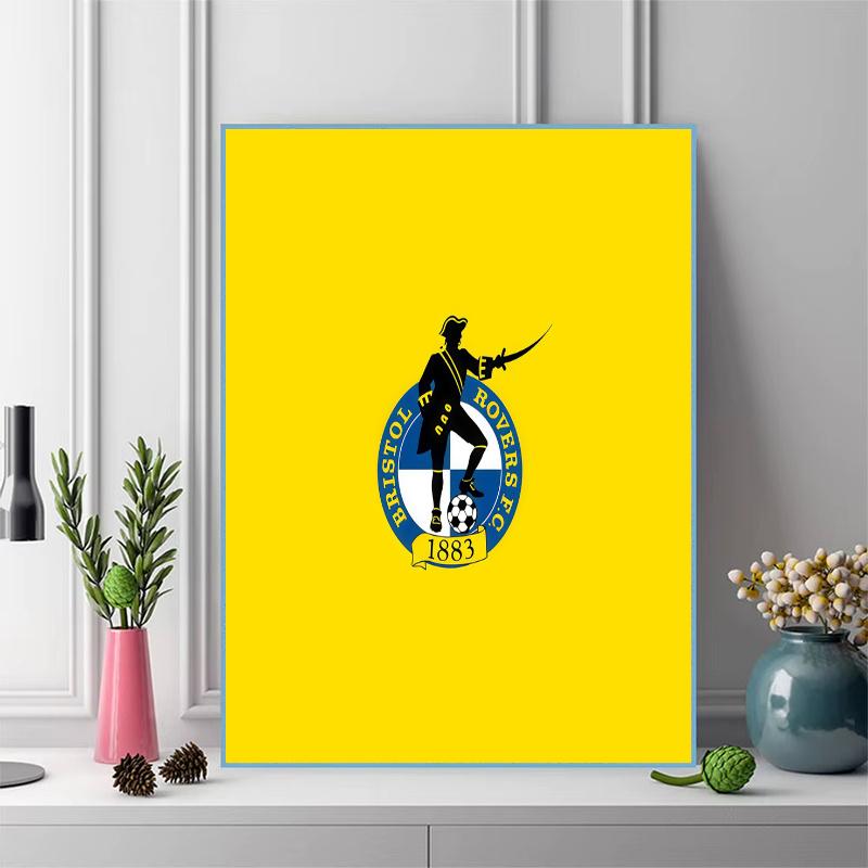 Bristol Rovers Football Club 100% Round Full Drill 5D DIY Diamond Painting Embroidery Cross Stitch Rhinestone Decor