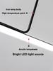 Modern minimalist restaurant pendant light Nordic luxury long tube light dining table creative counter long glossy attic light