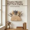 Woodens Semi Circle Wall Planter Creative Flower Arrangement Holder Home Decor