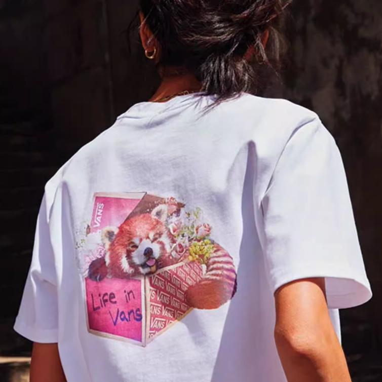 New Vans X YISHUJIA,LIANMINGKUAN T Shirt Women's White VN000RP2WHT