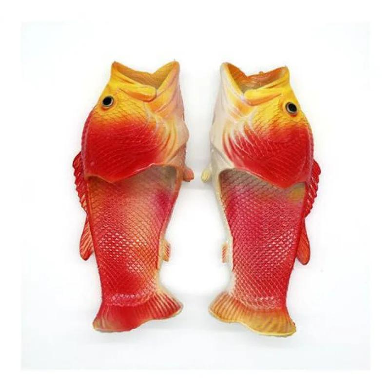 Funny Slippers Women's Shoes Fashion Family Residential Shoes Men Size 24-47 Summer Beach Slippers Boys Unisex New Fish Slippers
