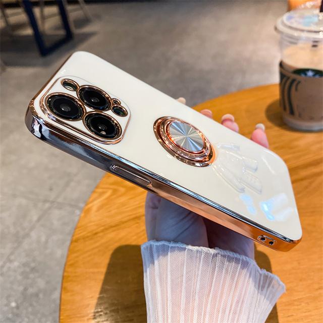 

Модный милый 3d чехол с астронавтом для Iphone 14 13 12 11 Pro Max 8 7 Plus X Xr Xs Max с кольцом-держателем и подставкой, мягкий чехол-бампер For iPhone 13Pro Max