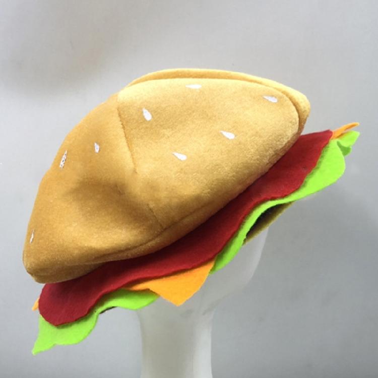 Hamburger Hat Crazy Party Supplies Decorations Silly Cap for Adult Festival Food