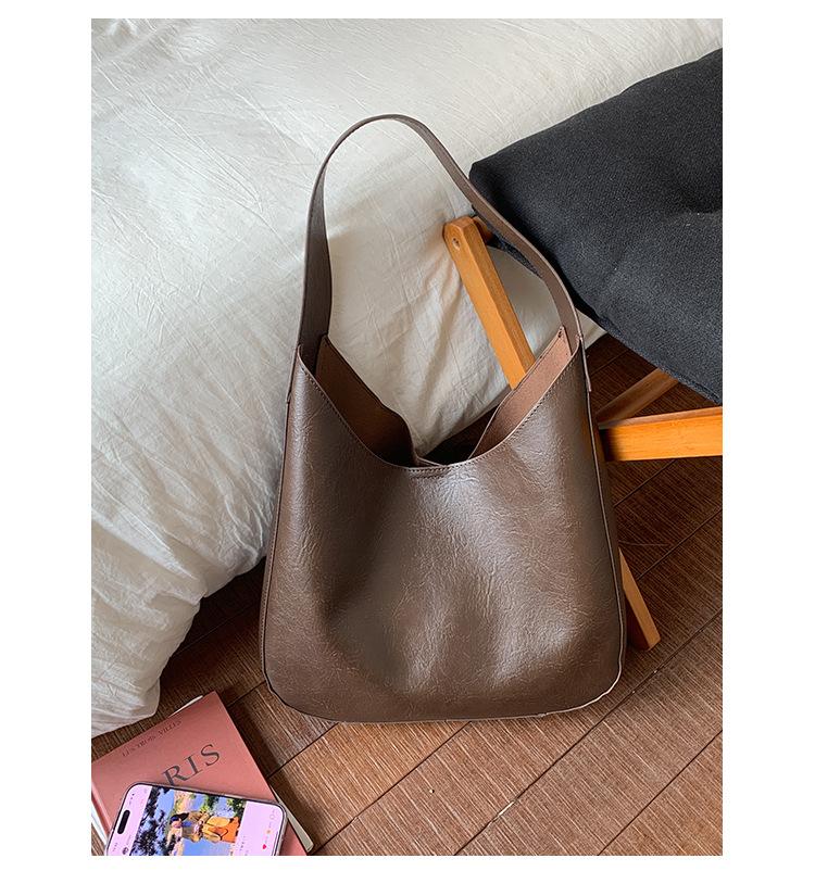 Premium Sense Simple Commuter Bag Fashion Casual Shoulder Underarm Bag Women 2025 New Retro Tote Bag
