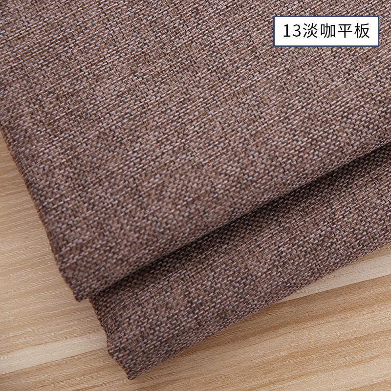 145x50cm Solid Color Coarse Flax Linen Fabric For Tablecloth Pillows Sofas Fabric Decorative Cloth Handmade DIY Cloth TJ21705