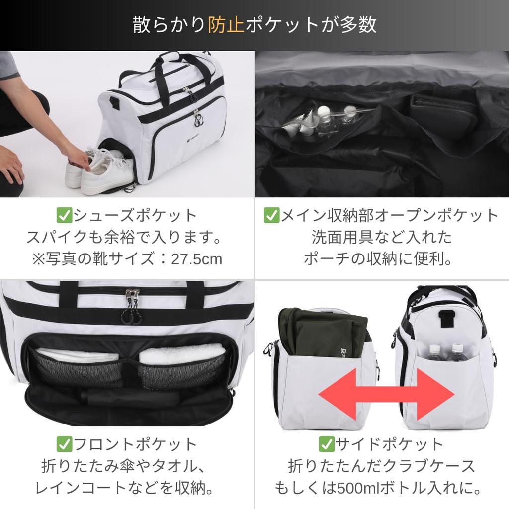 UYBAG and Travel In Boston Bag 53L Golf Bag Sports Bag Uy26 [Golf One] Men's (03.Navy)