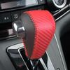 Kompatibel mit 07-26 Honda CRV/Civic Echtleder Schalthebelknaufabdeckung für Automatikgetriebe.