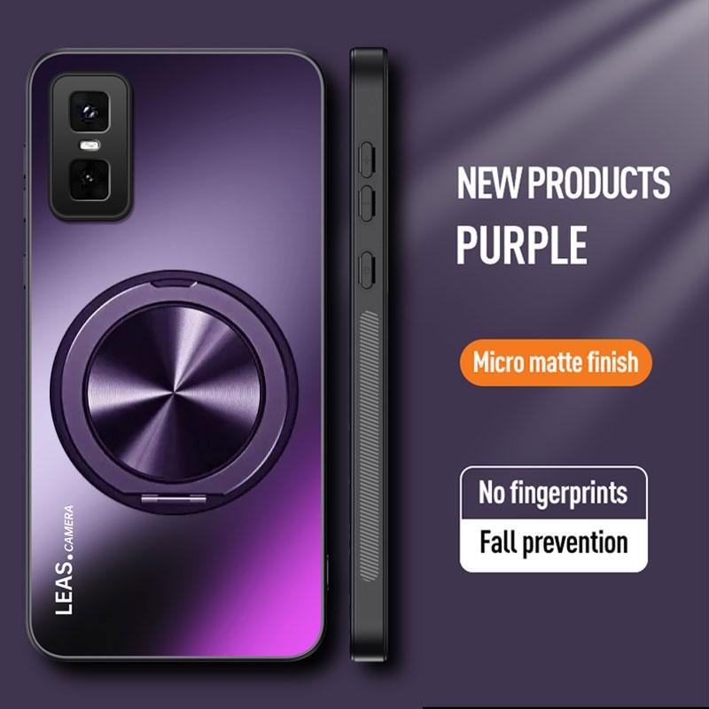 Matný magnetický držák pouzdro Infinix GT 30 Pro Nárazuvzdorný 360° otočný prstenový stojánek Kryt pro Infinix Smart 10 Plus