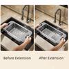 Filter Basket Telescopic Kitchen Drainage Basket Flexible Household Vegetable Washing Basin Space-Saving Fruit Storage Box Sink