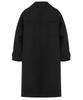 Trillion Unisex Balmacaan Duffle Long Coat (Black)