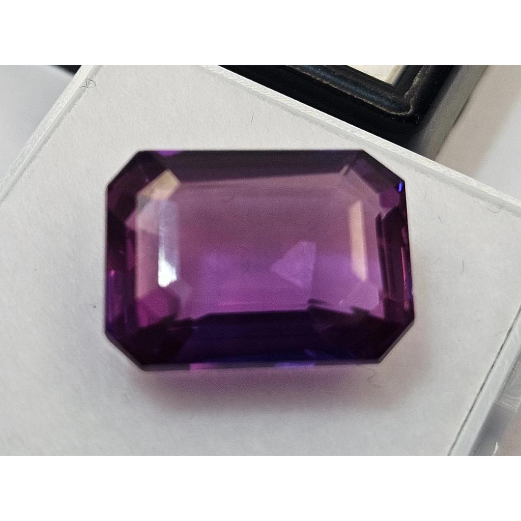 Amethyst Purple Color Emerald Cut 11-12 Ct Beautiful Certified Loose Gemstone