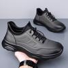 Outdoor Men's Leather Casual Shoes Comfortable Skateboard Footwear Simple Comfy Sneakers Leisure Walk Man Treking Shoes Trainers