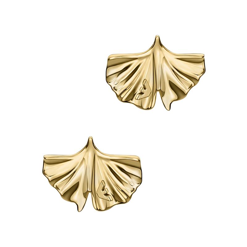 

Emporio Armani Ginkgo Series Elegant Versatile Brass Earrings Women earrings Gold EGS3264710 Basic Packaging-Box