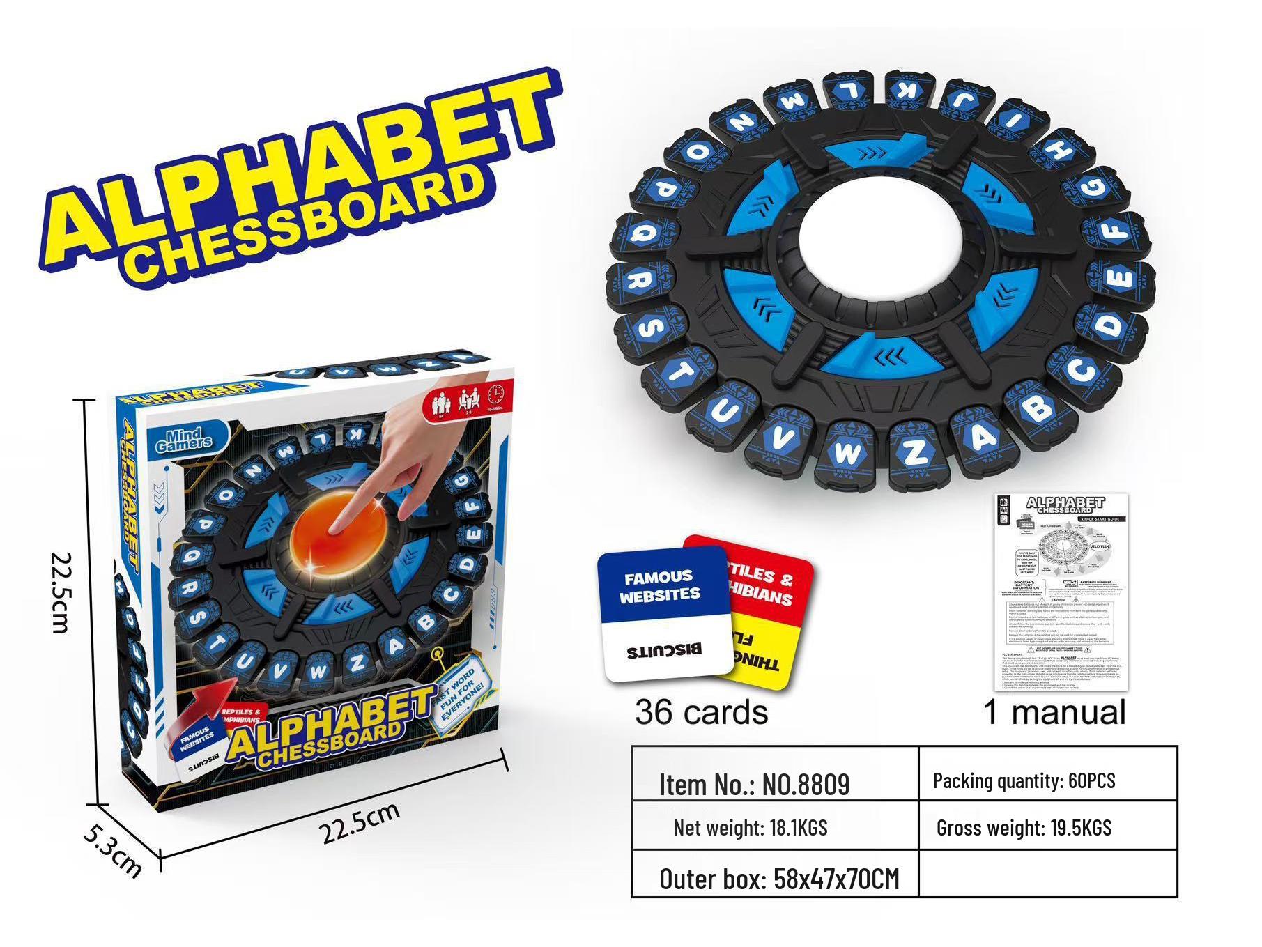 Wild Word Spin: 24-Key Fast-Paced Family Board Game & Puzzle for Kids