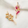 Elegant Temperament Flower Brooch Exquisite Design Luxury Jewelry Fashionable Collar Buckle Flower Pin Beautiful Accessories