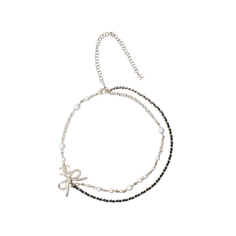 CHANEL metal fashion necklace multi-color