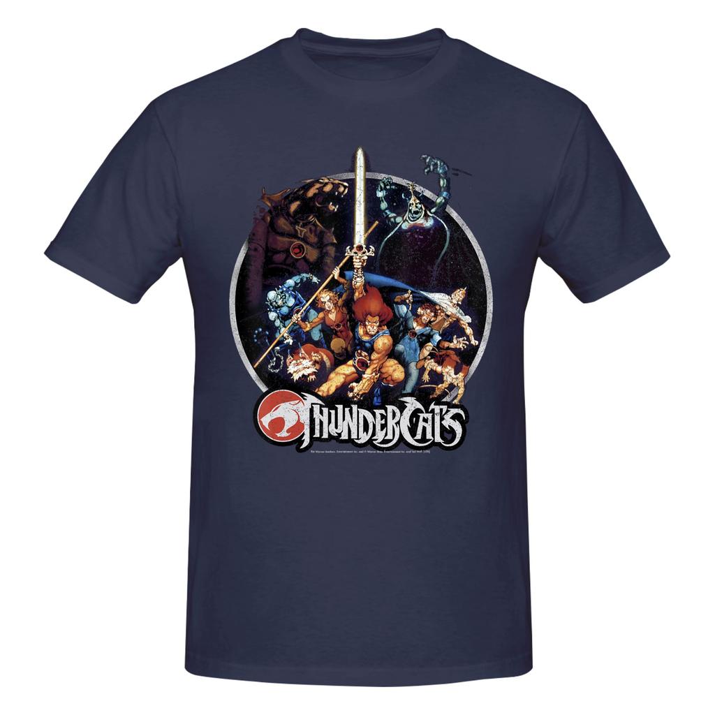 Piece Warriors Group Novelty  Cotton TShirt ThunderCats s Vintage Cartoon Tees Tops For Unisex