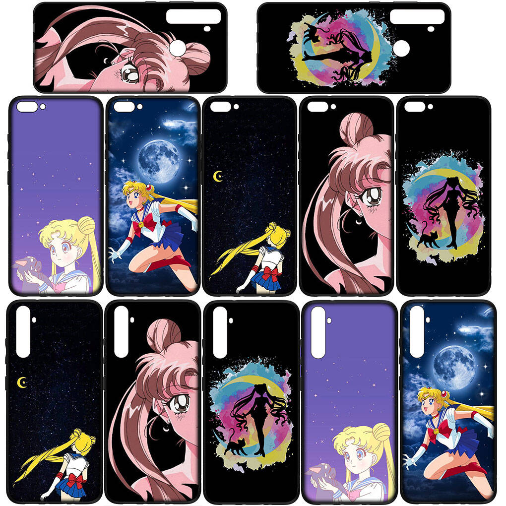 Cover for iPhone 17 16 15 Xiaomi Poco Redmi Note 14 13 12 11 Pro Max 9 16e Samsung Galaxy S25 S24 S23 OPPO Huawei Comics Sailor Moon Cute Phone Case