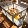 Kivo Baby Playpen 150X180 Cm Large Dry Children'S Pool Playground Gray