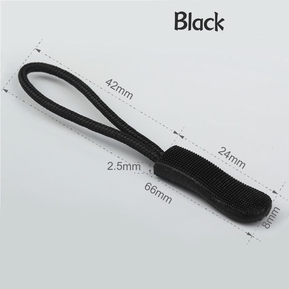 150/100/50/20/10pcs TPU Plastic Puller Injection Zipper Rope Luggage Zipper Pull Handle Pull Tail Zipper Pull Rope